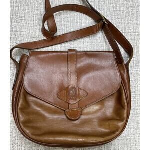 Vintage Leather Crossbody Satchel Bag Messenger Saddle Bag Purse LLANDRO Spain